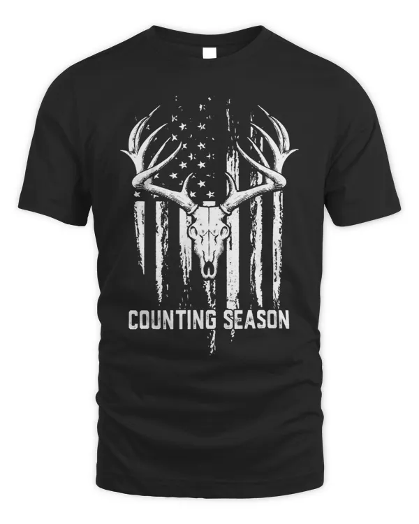 Counting Season Deer Hunting USA Flag Bow Hunting Hunter