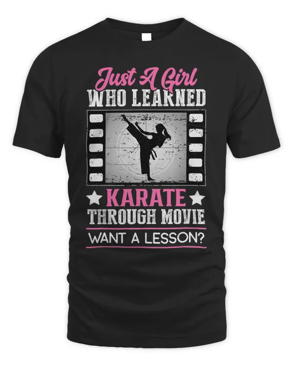 Just a Girl Who Learned KarateThrough Movie Want A Lesson