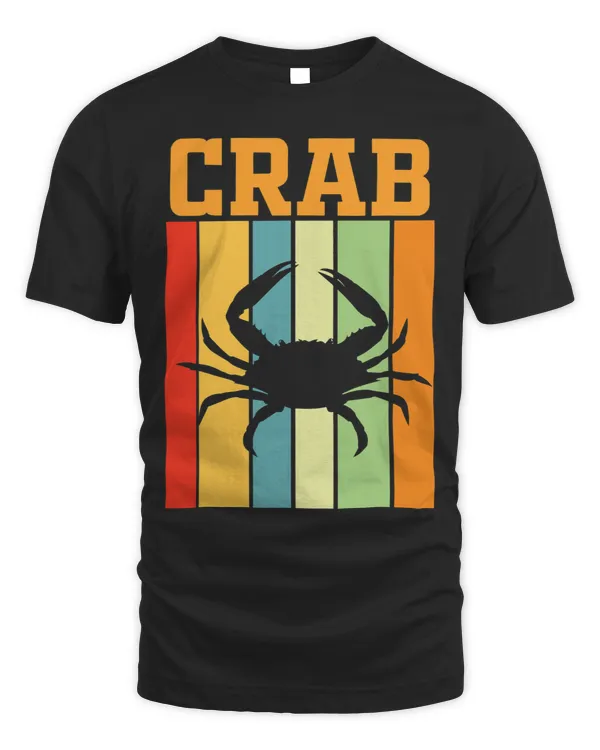 crab Shadow silhouette in Retro Colors