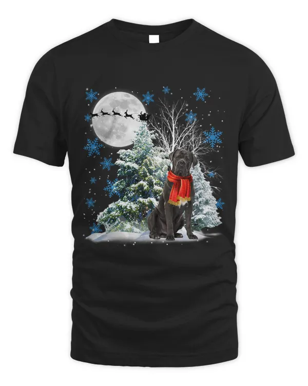 Cane Corso Under Moonlight Snow Christmas Pajama 136