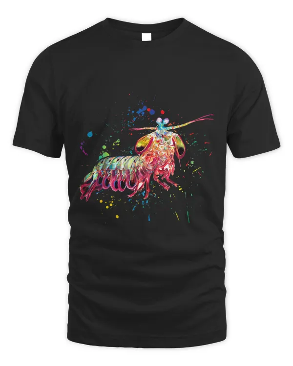 Mantis Shrimp Shirt Watercolor Fish Salt Water Aquarium