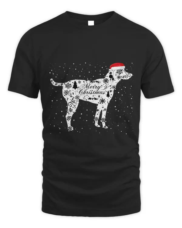 Merry Xmas Black Tan Virginia Foxhound Dog Christmas