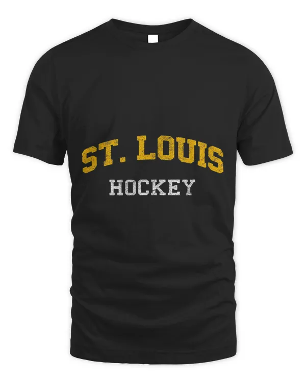 Vintage St. Louis Retro STL Ice Hockey Sticks Distressed 3