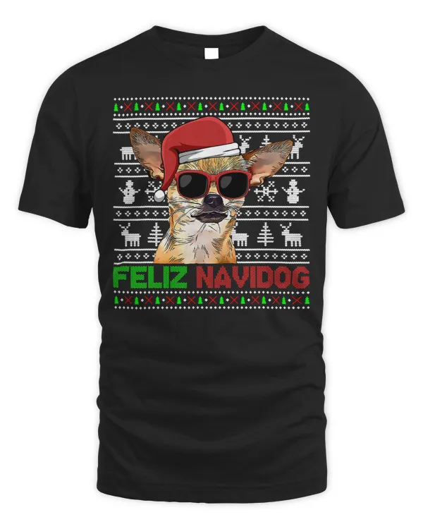 Chihuahuas Feliz Navidog Funny Christmas 105 Chihuahua Dog