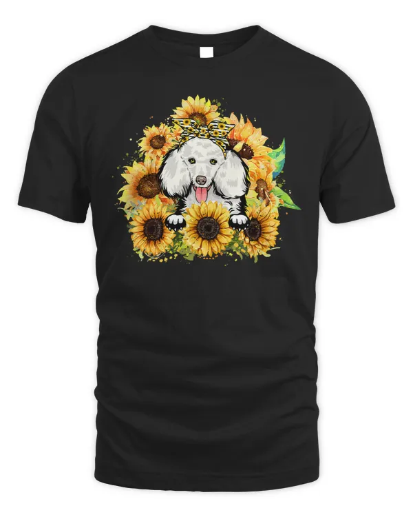 Funny Poodles With Sunflowers Dog Lovers 125 Poodle dog