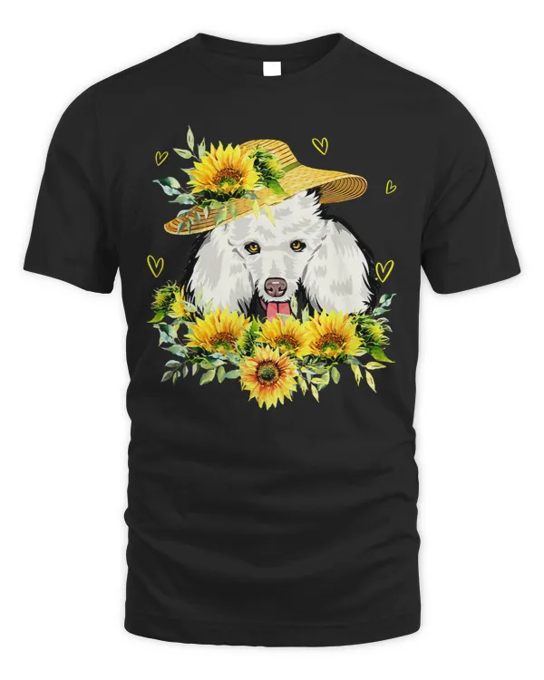 Poodles Sunflower For Dog Lover 473 Poodle dog