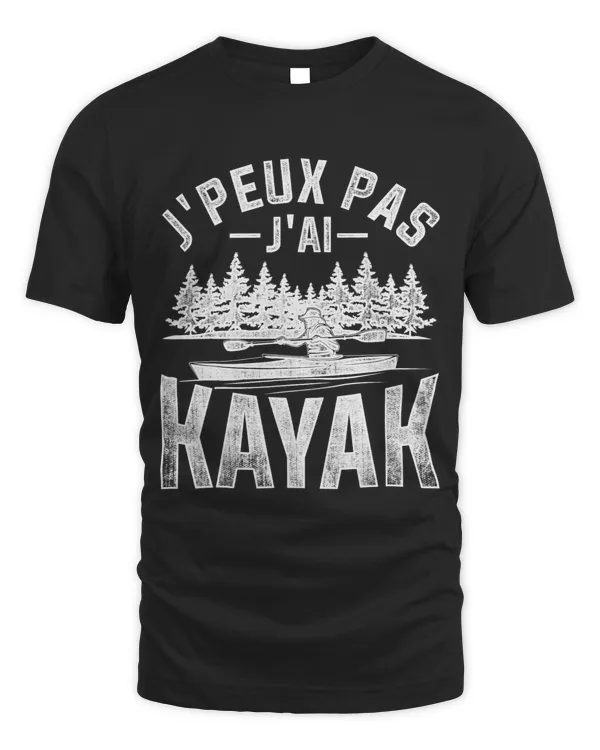 Vintage Kayak Saying Kayaker Jersey Je Peux Pas Jai Kayak