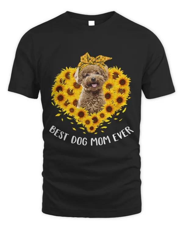 Poodles Mom Sunflower Dog Mom Women 2 (2) Poodle dog