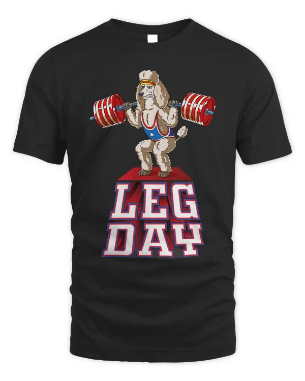 Poodles Leg Day poodle Weight Lifting Squat Gym 130 Poodle dog