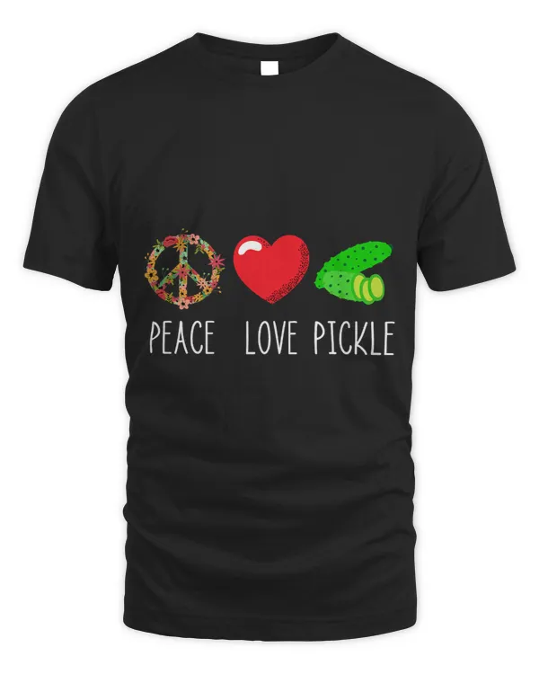Pickle Love Peace Pickled Cucumber Lover Dill Vegetable