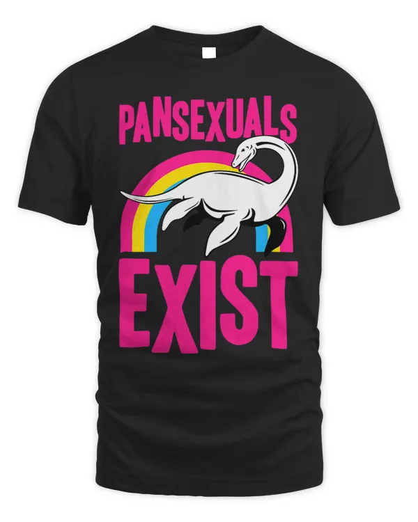 Pansexuals Exist Loch Ness Monster Nessie Pan Pride Rainbow