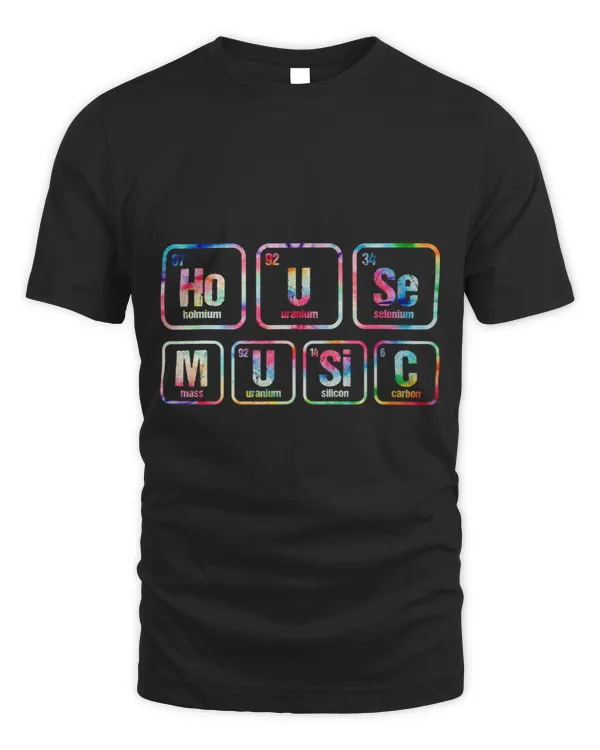 Tie Dye Periodic Table Chemical Elements House Music DJ 2