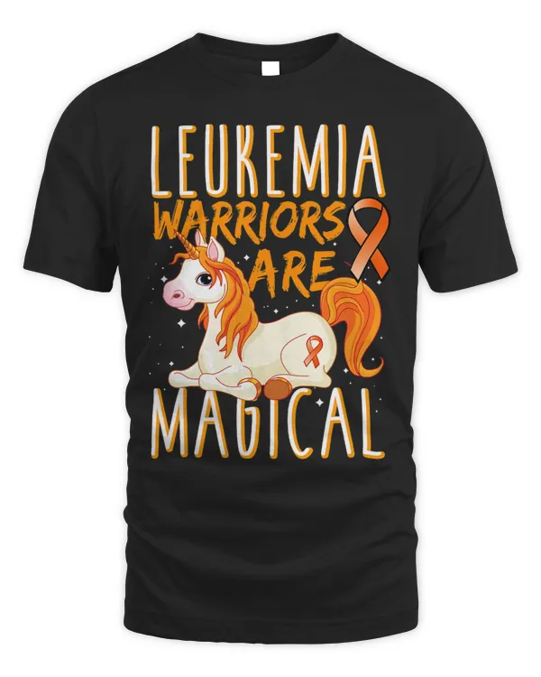 Leukemia Warrior Magical Unicorn Orange Ribbon Hematologist