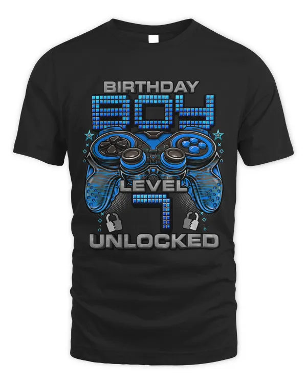 Level 7 Unlocked Awesome Since 2016 7th Birthday Gaming