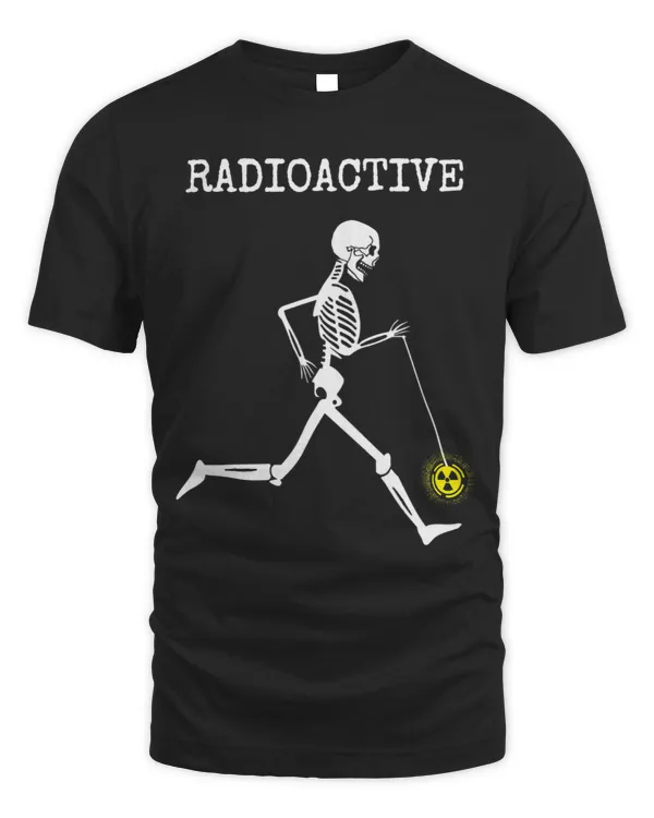 Radioactive Running Skeleton Anatomy Funny Radiation