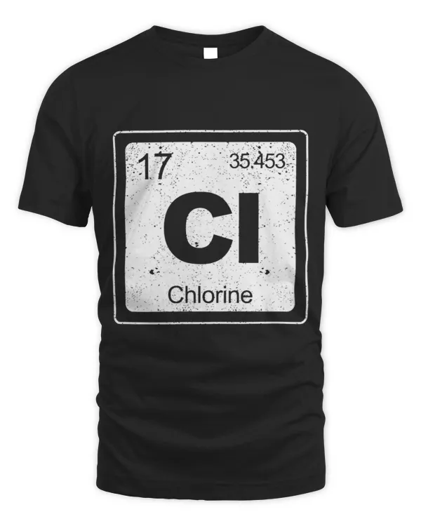 Chlorine Periodic Table Symbol Chemistry Funny Swimming Dive 1