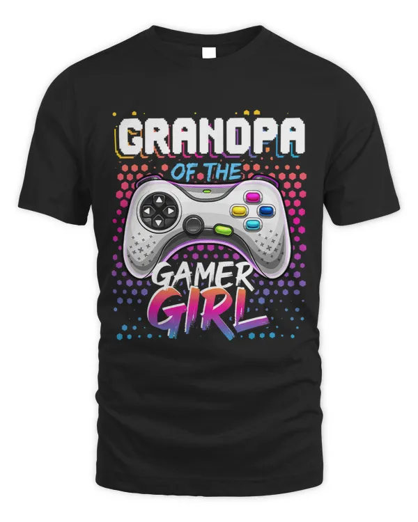 Mens Grandpa of the Gamer Girl Matching Video Game Birthday Gift