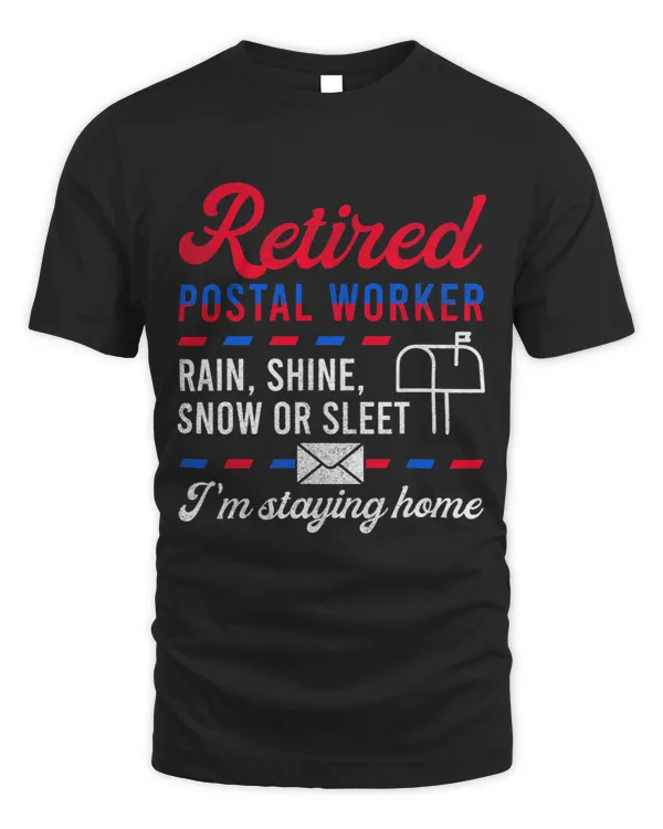 Postman Retirement Postal Shirts Men’s Retired Mailmen