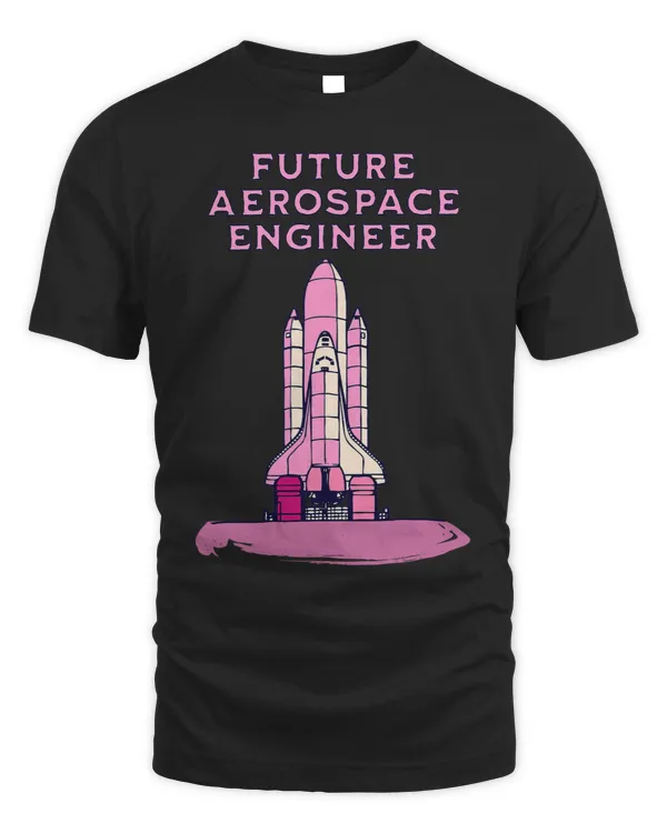 Pink Future Aerospace Engineer For Kids Space Shuttle