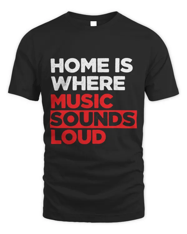 Home Is Where Music Sounds Loud Disco Audio Engineer
