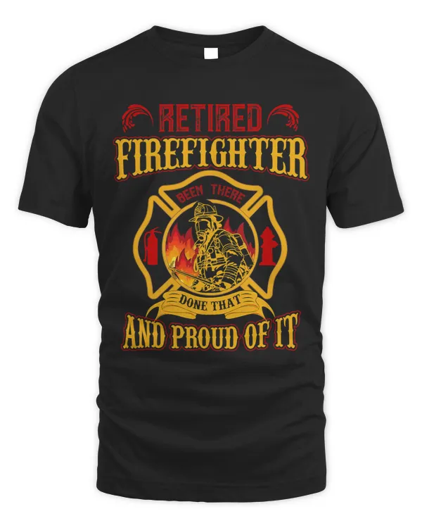 Mens Retired Firefighter And Proud Of It Retired Firefighter