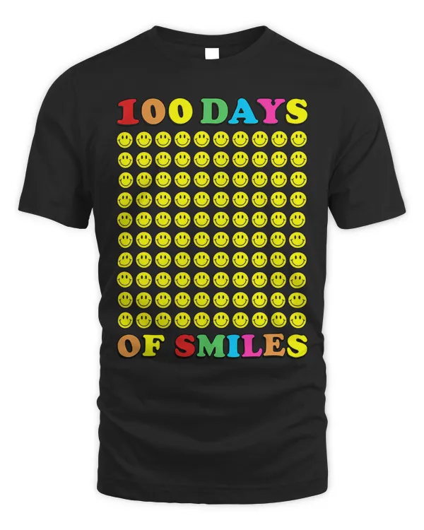 100 Days of Smiles Teacher Girls Boys 100th Day of School