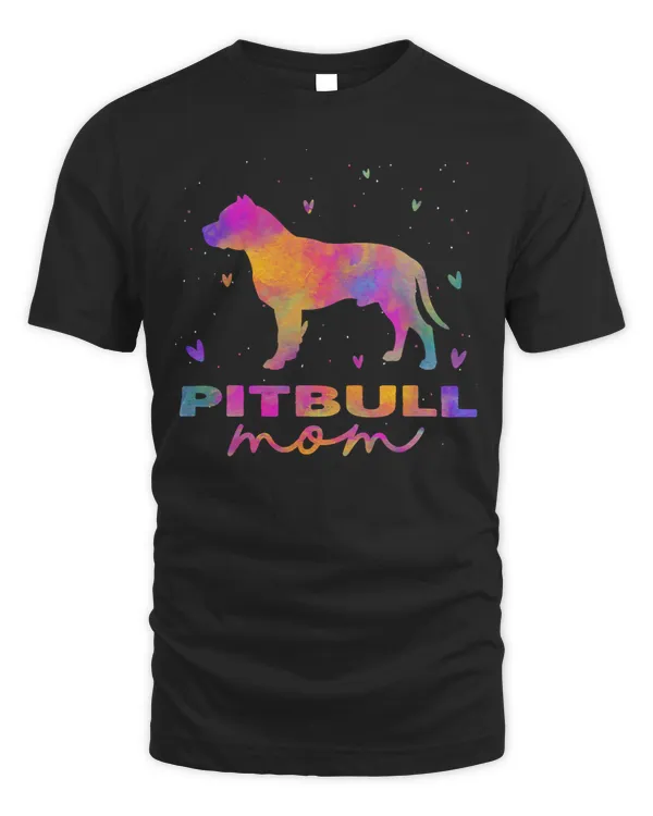 Bully Lover Dog Mom Colorful Pitbull Mama 84 Pitbull Dog