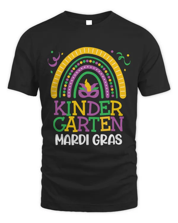 Cute Boho Rainbow Mardi Gras Kindergarten Teacher Kids