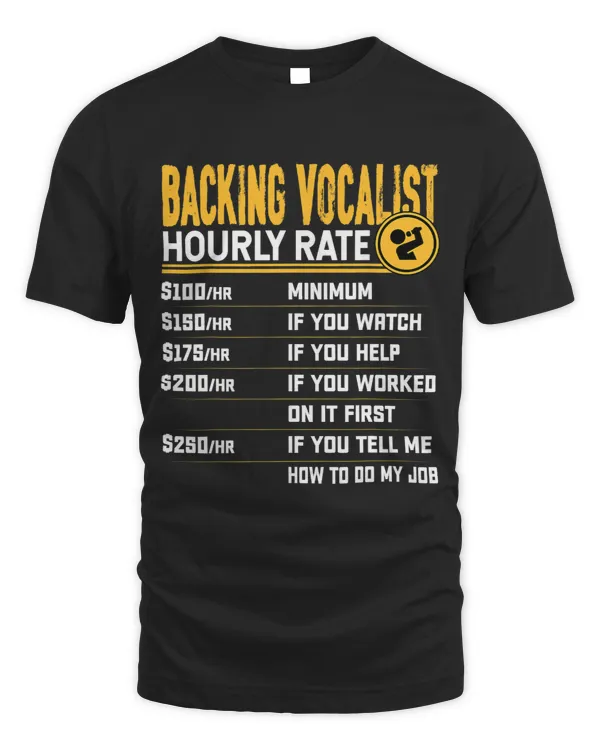 Funny Backing Vocalist Hourly Rate Backing Singer