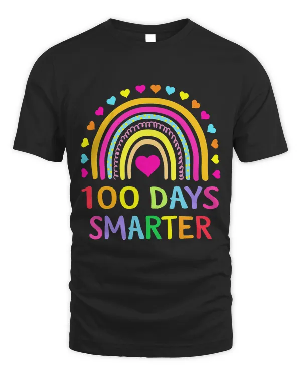 100th Day of School Teacher 100 days smarter rainbow