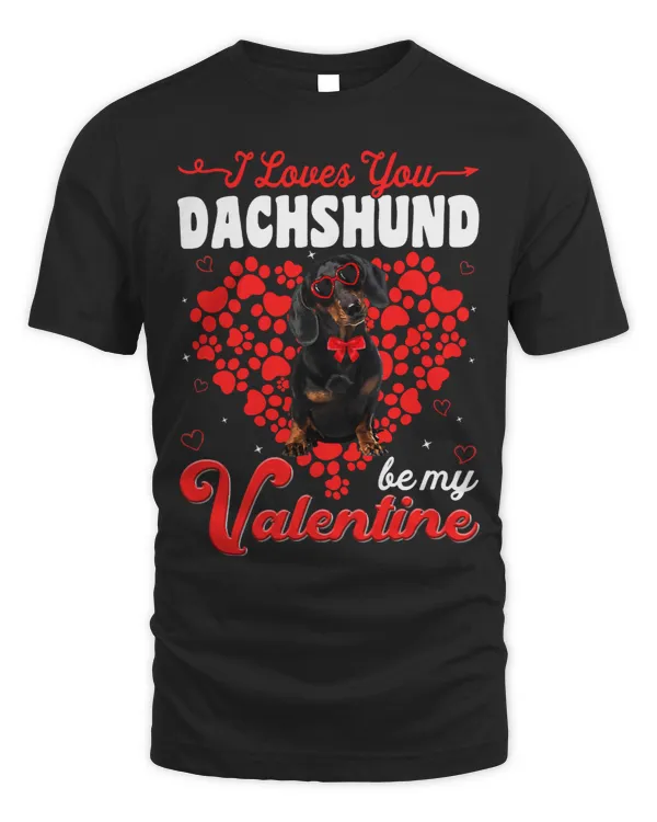 Wiener Valentines Day Tee Funny Dog Valentine 84 Dachshund Doxie