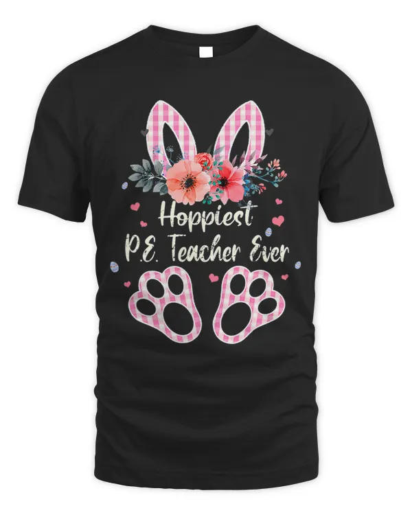 Plaid Bunny Hoppiest P.E. Teacher Ever Costume Easter Day