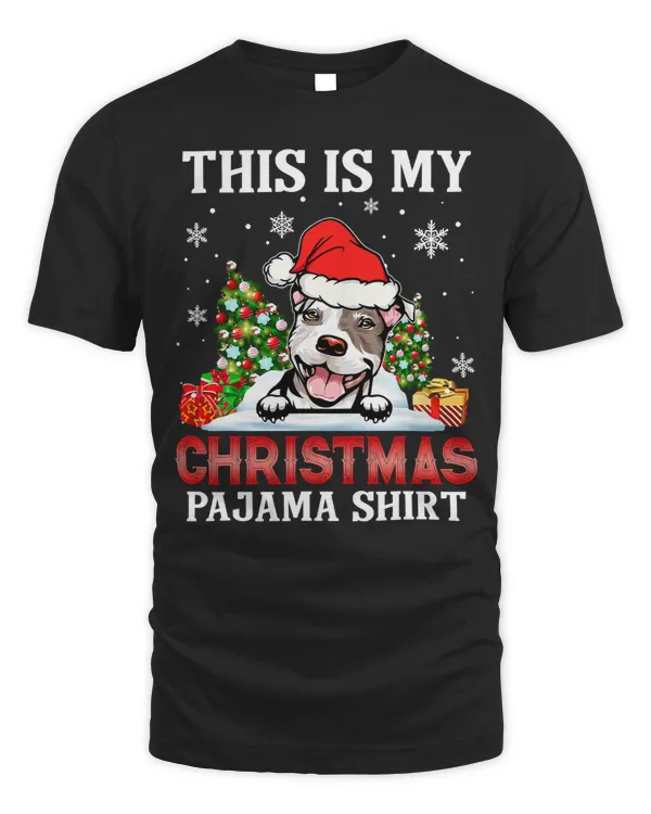 Bully Dog This Is My Christmas Pajama Pitbull Christmas Ornament 279 Pitbull Dog