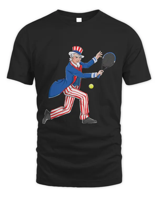 Uncle Sam Tennis 4th Of July American Flag USA Patriotic