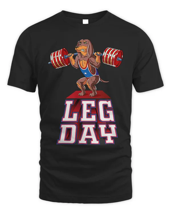 Wiener Leg Day dachshund Weight Lifting Squat Gym 23 Dachshund Doxie