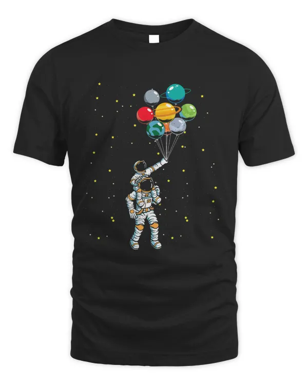 Universe Galaxy Space Planets Balloons Kids Astronaut