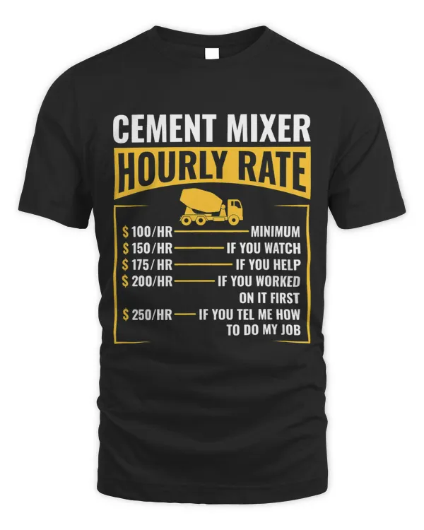 Funny Cement Mixer Hourly Rate Construction Concrete Mixer