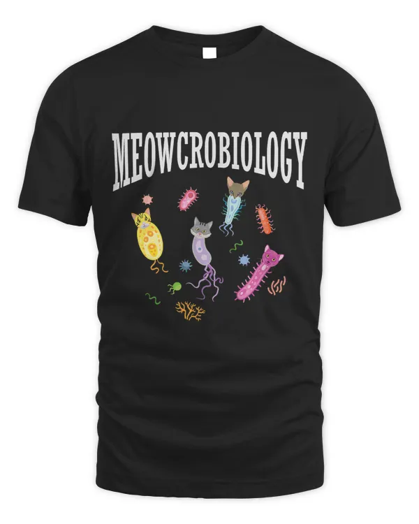 Meowcrobiology Funny Cat Lover Biology Fan Microbiologist