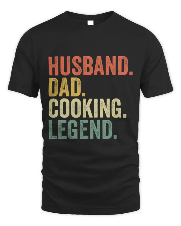 Mens Husband Dad Cooking Legend Funny Cook Chef Father Vintage