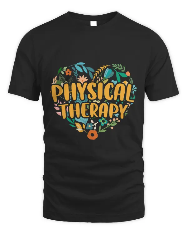 Floral Heart Physical Therapy PT Cute Womens Novelty
