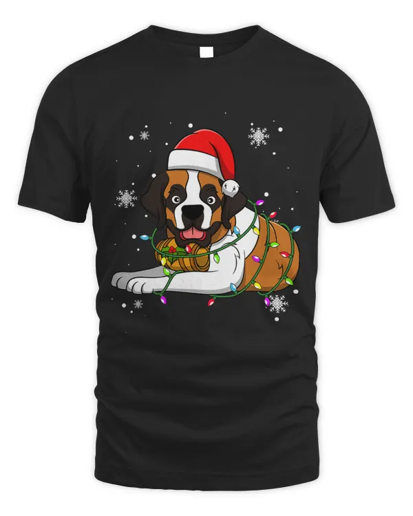 Boxer Christmas Light Christmas Dog Santa hat Lover Boxers Dog