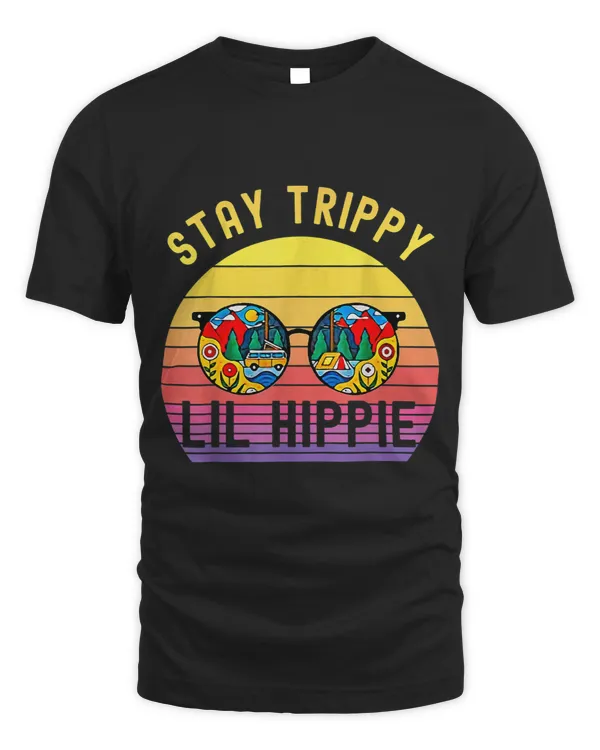 Vintage Retro Stay Trippy Little Hippie Peace Love