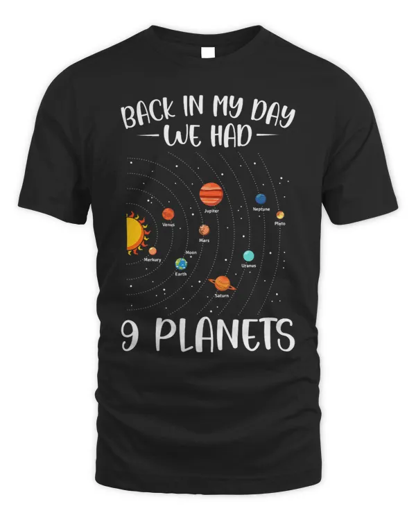 Back In My Day We Had 9 Planets Solar System Astronomy