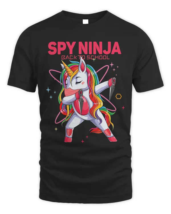 Back To School Ninja First Day Cool Gaming Spy Unicorn Kids