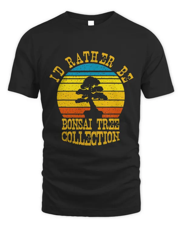 Id Rather Be Bonsai Tree Collection Retro Vintage Design