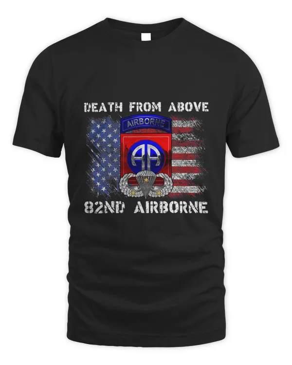 Death From Above 82nd Airborne Division Paratrooper Flag 1