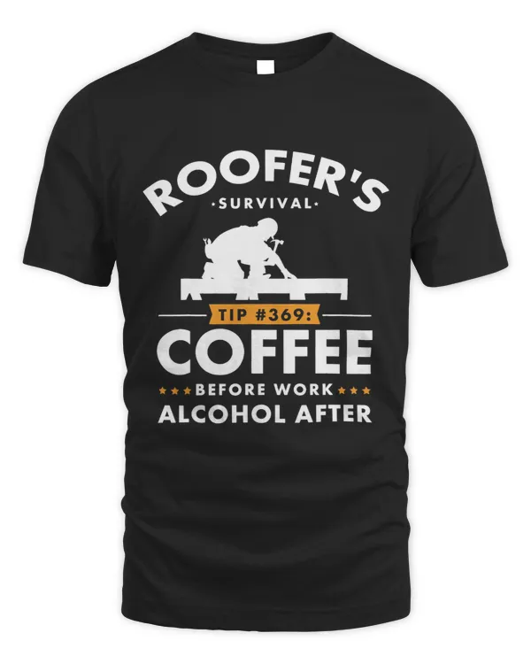 Funny Roofer Shirt Construction Worker Roofing Gift Tee