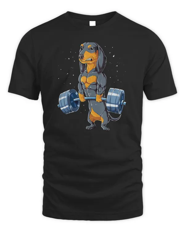 Dachshund Weightlifting Funny Deadlift Men Fitness Gym Gifts
