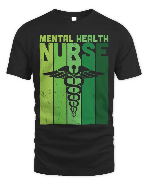 Retro Vintage Mental Health Nurse Psychiatric Nursing RN