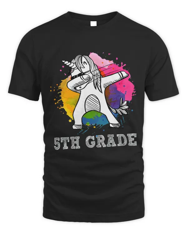 Kids Finally 5th Grade Cool Dabbing Fifth Grade Unicorn_1